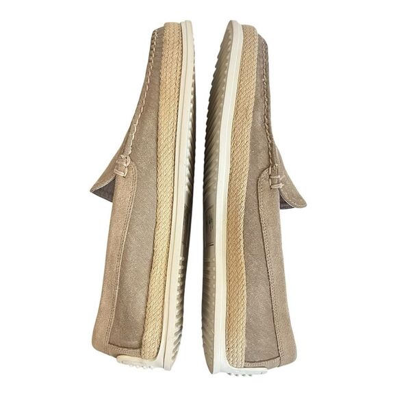 Martin Dingman | Watercolor Venetian Washed Canvas Loafer - Oyster 9.5 - Picture 3 of 10